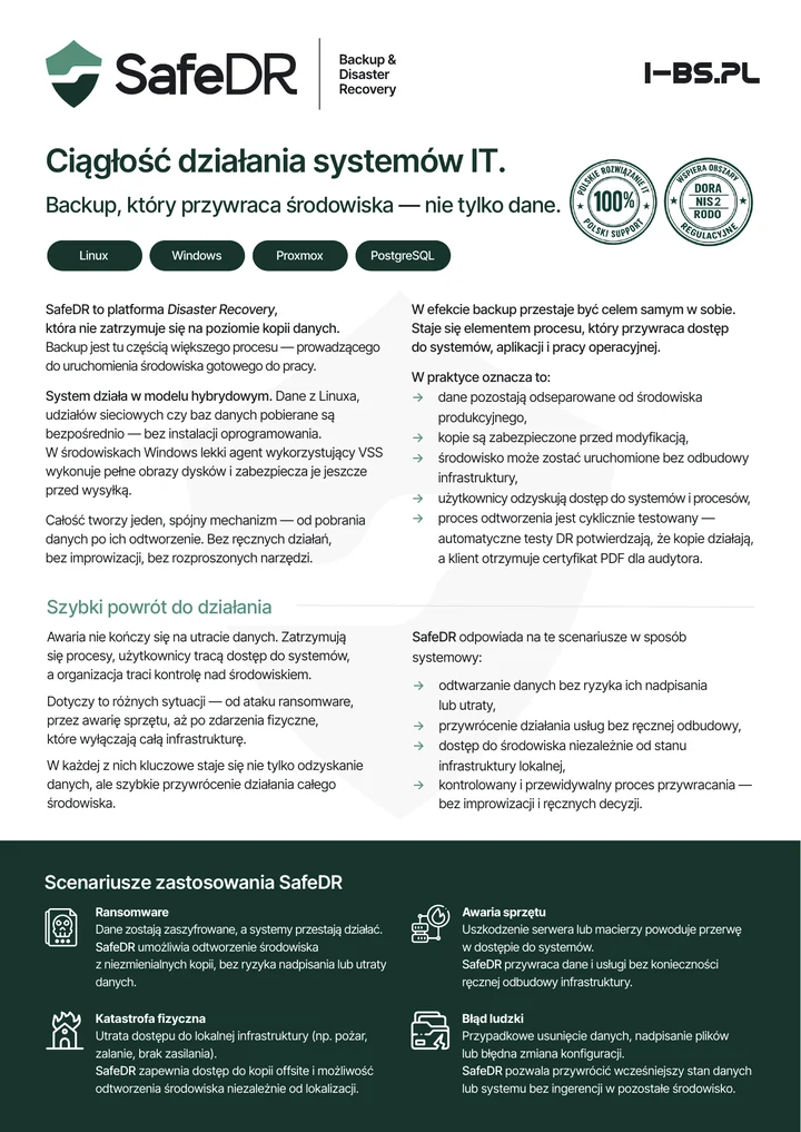 SafeDR — materiał PDF